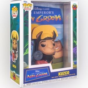 Funko Pop The Emperors New Groove Kuzco #06 Amazon Exclusive VHS Cover Hard Box